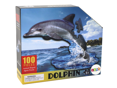 Puzzle 100 Elementów Motyw Delfina Zwierzęta Morskie