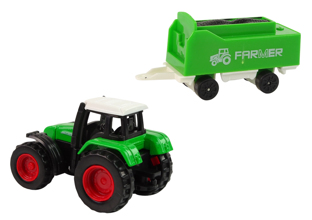 Zestaw Farma Traktor Przyczepa Koń Stajnia 1 64 13289 LeanToys