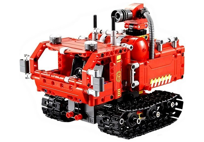 ND24_6680 Robot z Klocków R/C 2.4G 527 elementów Czerwony