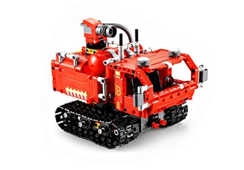 ND24_6680 Robot z Klocków R/C 2.4G 527 elementów Czerwony