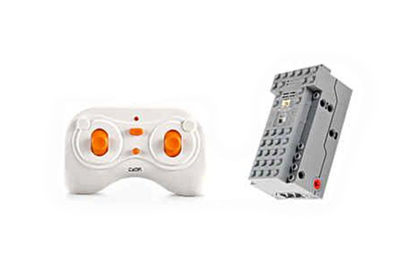 ND24_6680 Robot z Klocków R/C 2.4G 527 elementów Czerwony