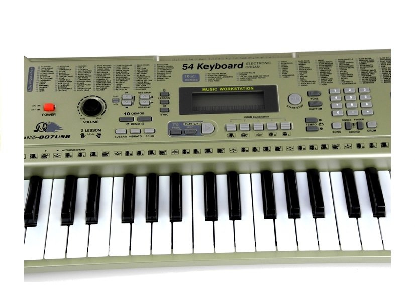 ND24_471 Keyboard MQ807 Organy Pianinko + Mikrofo