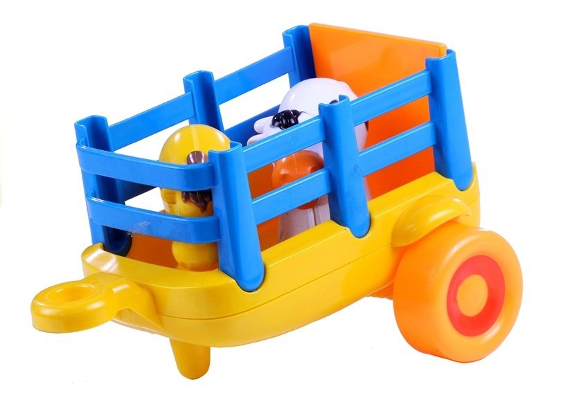 ND24_866 Duży Traktor Farmera + Przyczepa dla Malucha