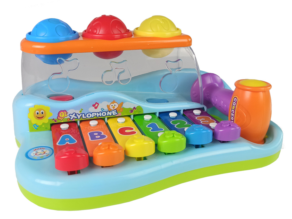 ND24_37 Edukacyjne cymbałki dla malucha + młoteczek