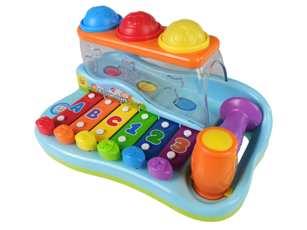 ND24_37 Edukacyjne cymbałki dla malucha + młoteczek