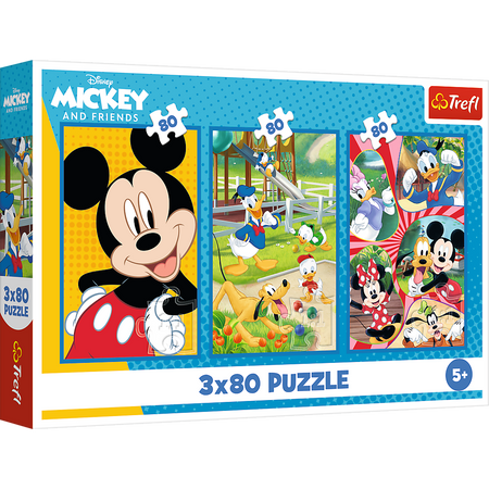 Puzzle - 3x80 - Ekipa Myszki Miki Trefl 34887