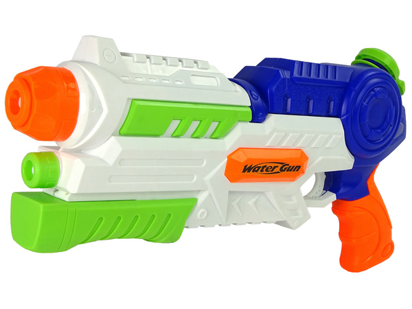 Pistolet Na Wodę 1000ml Biało-Niebieski 45 cm 