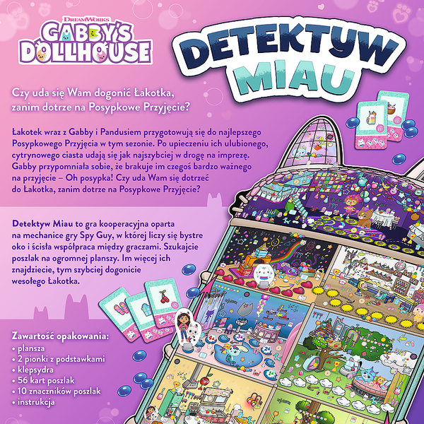 Gra rodzinna Detektyw Miau Koci Domek Gabi Trefl 02695 