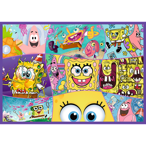 Puzzle - 4x250 - Szalony świat Sponge Boba Trefl 13342