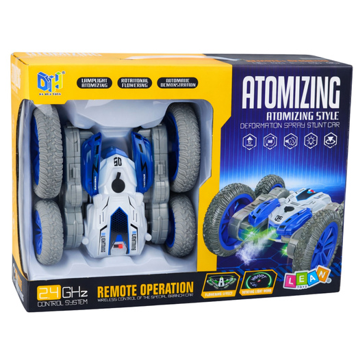 Autko Kaskaderskie Zdalnie Sterowane RC Światła Dym Drift 360° Niebieski
