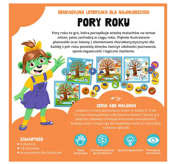 Gra edukacyjna Pory Roku ABC Malucha Rodzina Treflików Trefl 02906