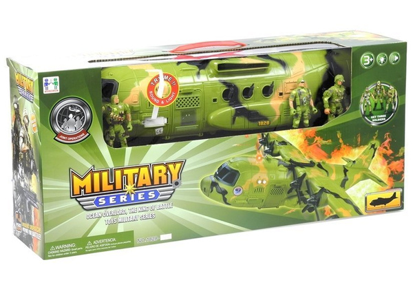 Ogromny Samolot Wojskowy Militarny Figurki  64 cm