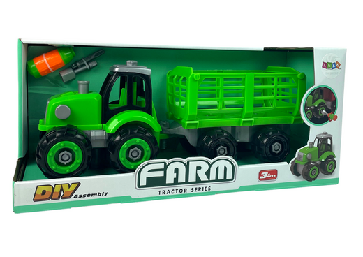 Traktor Do Rozkręcania Zielony DIY Śrubokręt 