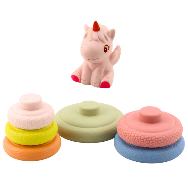  Miękka Piramida Sensoryczna Jednorożec Gumowa EKO Kolorowa 