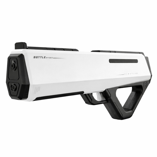 Elektryczny Pistolet Karabin Broń Na Wodę Biały Zasięg 12m 400ml 