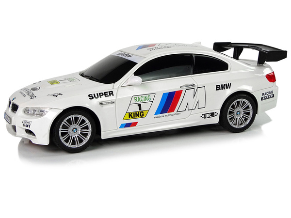 Auto Sportowe R/C 1:18 BMW- M3 Biały 2.4 G Światła 