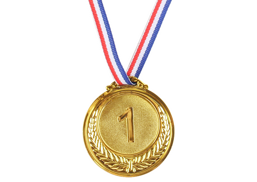 Złoty Medal Pierwsze Miejsce Nagroda Trofeum Cynkowy 6,5cm 