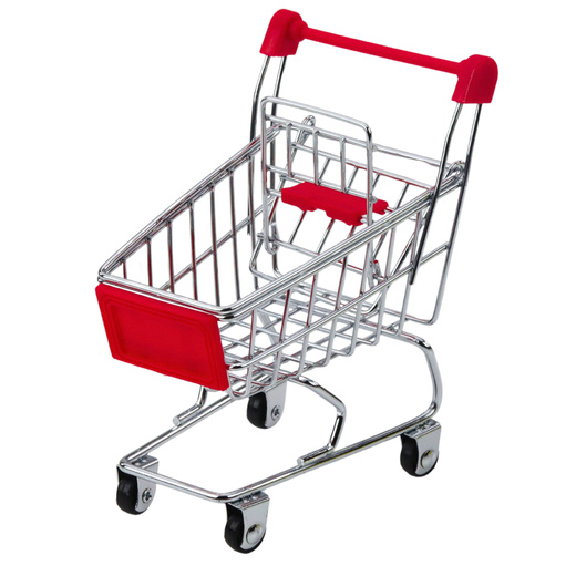 Mini Wózek Sklepowy Metalowy Odgrywanie Scen Dla Lalek Ozdoba