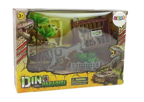 Duży Park Dinozaurów Zestaw Dinozaury Klatka Jaja Jurassic 