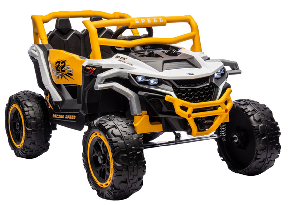 Pojazd na akumulator M1 Biało-Żółty 4x4 