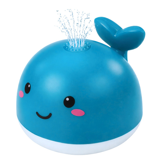 Zabawka Do Kąpieli Pryskający Wieloryb Fontanna Świecący Niebieski