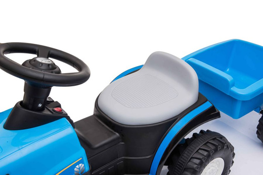 Traktor Na Akumulator z Przyczepą A009 Niebieski 