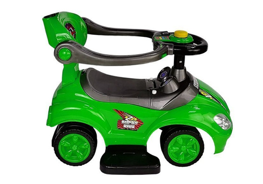 Jeździk z Pchaczem Mega Car 3w1 Zielony 