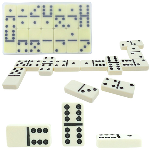 Klasyczna Gra Domino Tradycyjne Szóstkowe Etui 28 Kamieni