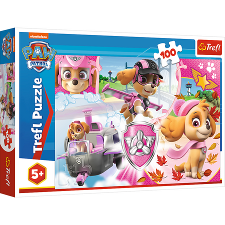 Puzzle - 100 - Skye w akcji - Psi Patrol - Trefl 16368