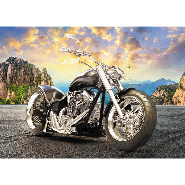 Puzzle - 500 - Czarny motocykl - Trefl 37384