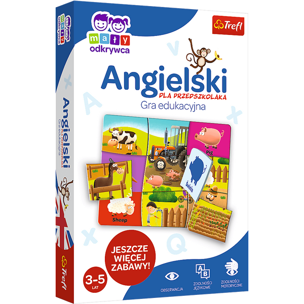 Gra dla dzieci Angielski dla przedszkolaka/Mały Odkrywca Trefl 01949