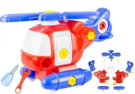 Helikopter Do Rozkręcania Skręcania Dla Dzieci Śrubokręt Klucz Kolorowy