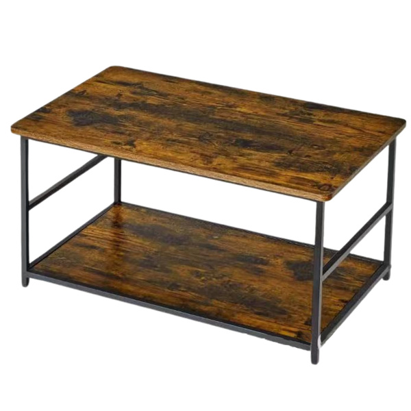 Zestaw Stolików Kawowych 2w1 Vintage Drewno Rustykalne 123x60x51cm 