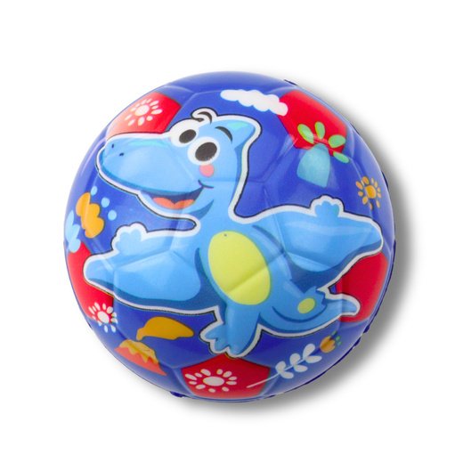 Piłka Do Odbijania Ugniatania Piankowa Piłeczka Dinozaury Kolorowe 10cm 