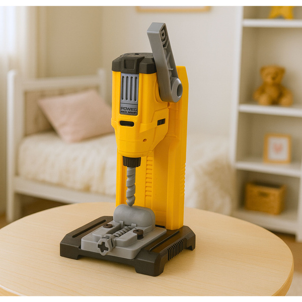 Warsztat Małego Majsterkowicza Wiertarka Stołowa Narzędzia Akcesoria 18 el.