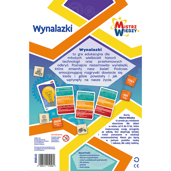 Gra dla dzieci Wynalazki Mistrz Wiedzy Trefl 01958