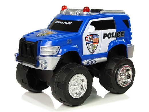 Zestaw Pojazdów Policja Helikopter Straż Monster 