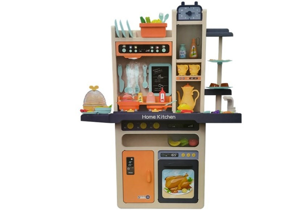 Kuchnia Dziecięca Para Światła Dźwięki Talerze Garnki Akcesoria 65 el.