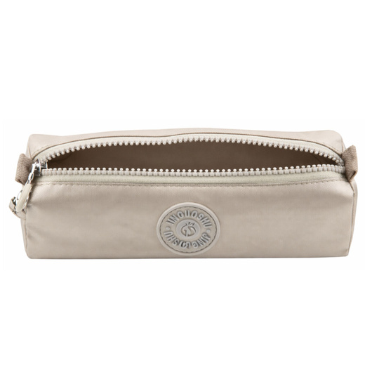 Piórnik Szkolny Organizer Jednokomorowy Srebrny 21,5cm