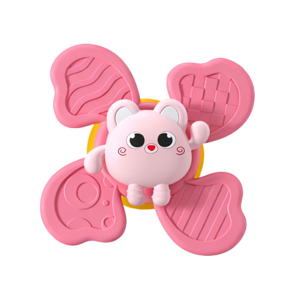 Zestaw Fidget Spinnery Grzechotki Wirujące Przyssawki Kolorowe 3 szt.