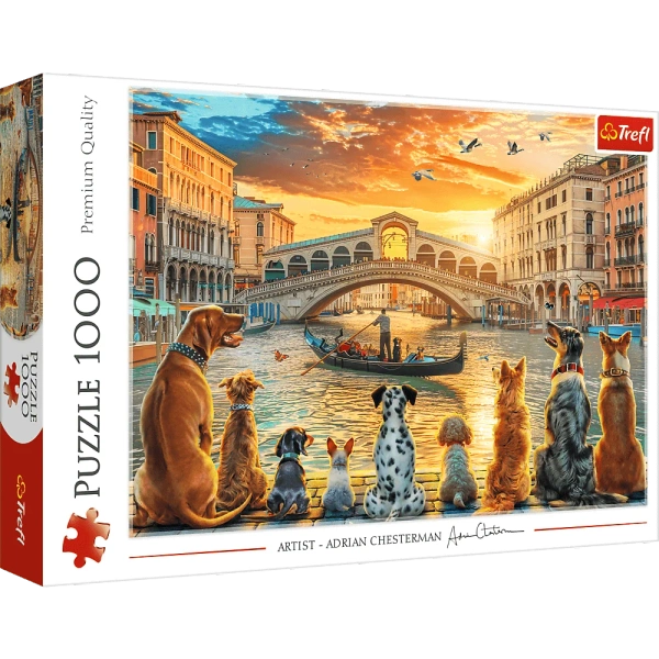 Puzzle - 1000 - Pieski w Wenecji - Trefl 10944