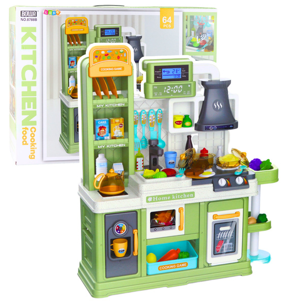 Kuchnia Dla Dzieci Obieg Wody Zmiana Koloru Żywności Para Zielona 64 el.