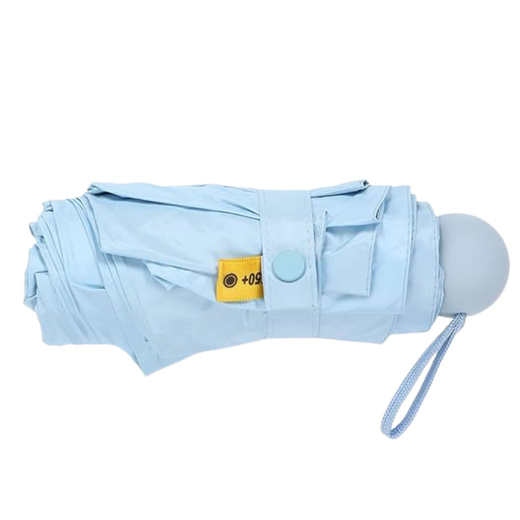 Parasolka Kieszonkowa Składana z Ochroną UV UPF 50+ Etui Niebieska 90 cm