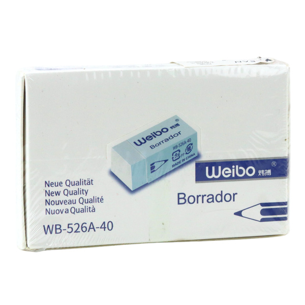 Gumka Do Mazania Biała Szkolna Biurowa WB-526A-40 3,5cm 