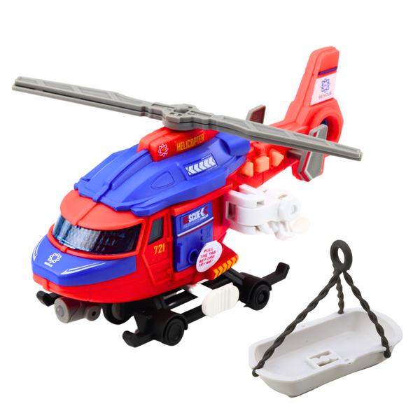 Helikopter Ratunkowy Nosze Hak Wciągarka Napęd Światła Dźwięki Mix