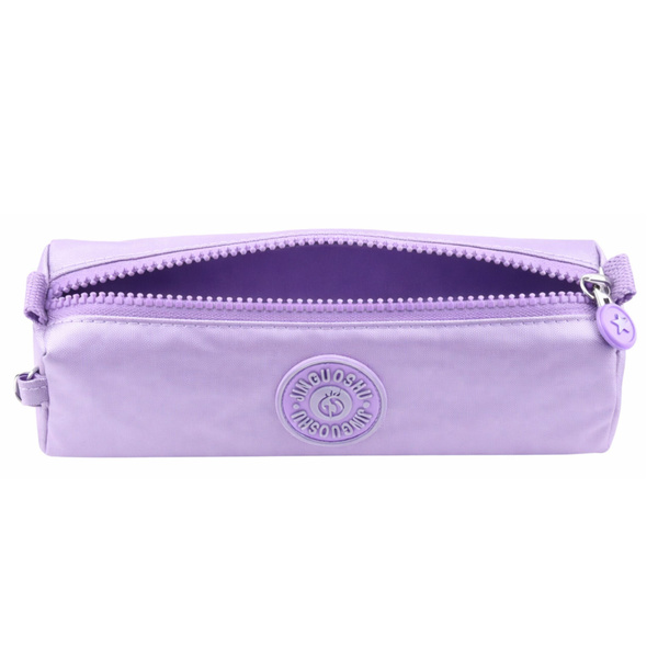 Piórnik Szkolny Organizer Jednokomorowy Fioletowy 21,5cm