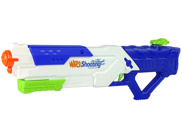 Pistolet Na Wodę 1200ml Biało-Niebieski Zasięg 8 m 