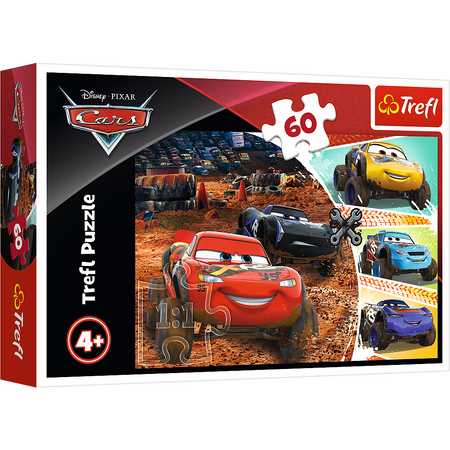 Puzzle - 60 - Zygzak McQueen z przyjaciółmi - Disney Cars 3 17327