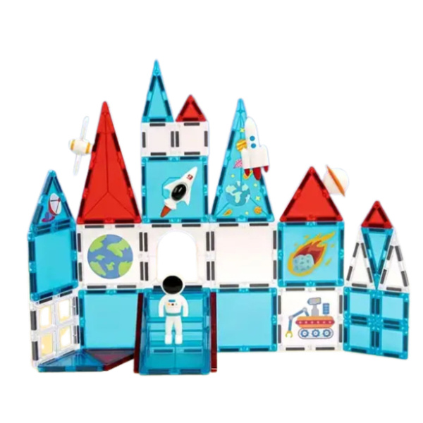 Klocki Konstrukcyjne Magnetyczne Okienka Kosmiczne 58 el.