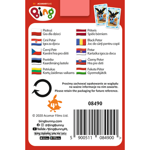 Karty Piotruś - Bing
 08490